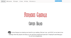 Desktop Screenshot of furiousgeorgeband.com