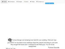 Tablet Screenshot of furiousgeorgeband.com